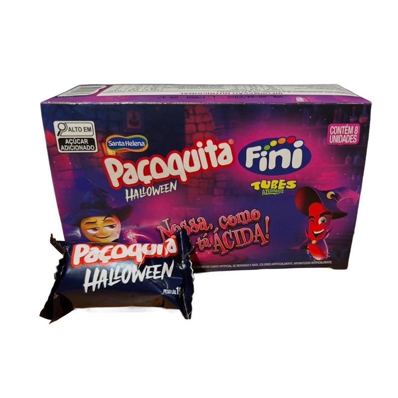 Paçoquita Halloween Fini Tubes Azedinhos 120g Santa Helena